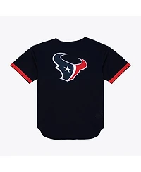 Mitchell & Ness Men's Navy Houston Texans Head Coach Mesh Full-Button Fashion Jersey