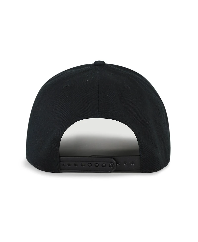 '47 Brand Men's Black/Brown Baltimore Orioles Cooperstown Break Wood Suede Hitch Adjustable Hat