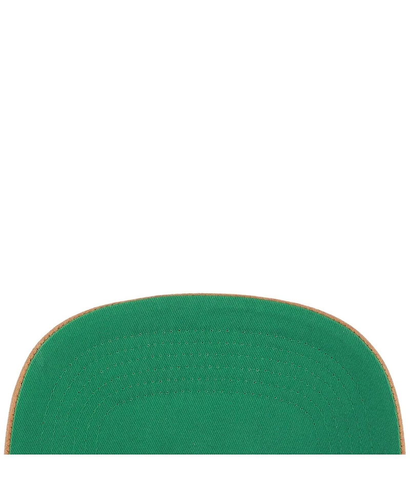 '47 Brand Men's Royal/Brown Milwaukee Brewers Cooperstown Break Wood Suede Hitch Adjustable Hat