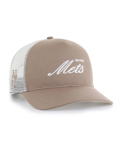 '47 Brand Men's Brown New York Mets Foundational Mesh Hitch Adjustable Hat