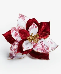 Holiday Lane Holiday Toile Flower Clip, Macy's Exclusive