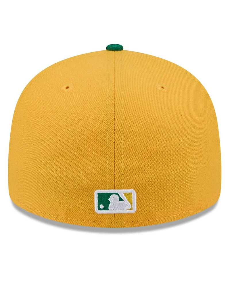 New Era Men's Gold/Green Athletics 2026 Spring Training 59FIFTY Fitted Hat