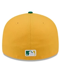 New Era Men's Gold/Green Athletics 2026 Spring Training 59FIFTY Fitted Hat