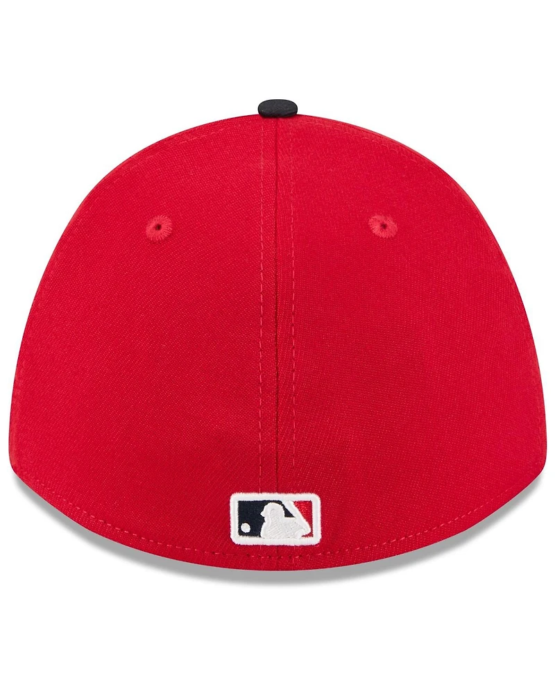 New Era Men's Red/Navy Cleveland Guardians 2026 Spring Training M-Crown 39THIRTY Flex Hat