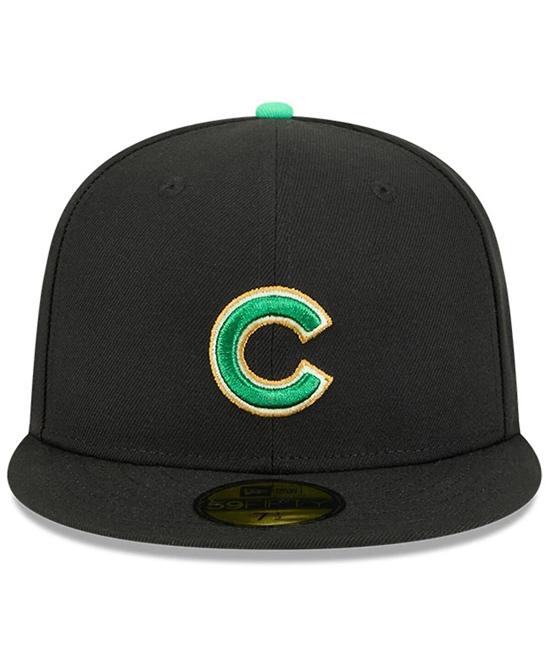 New Era Men's Black Chicago Cubs 2026 St. Patrick's Day 59FIFTY Fitted Hat