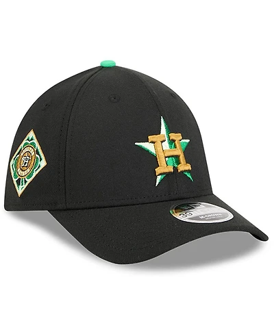New Era Men's Black Houston Astros 2026 St. Patrick's Day 39THIRTY Flex Hat