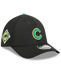 New Era Men's Black Chicago Cubs 2026 St. Patrick's Day 39THIRTY Flex Hat