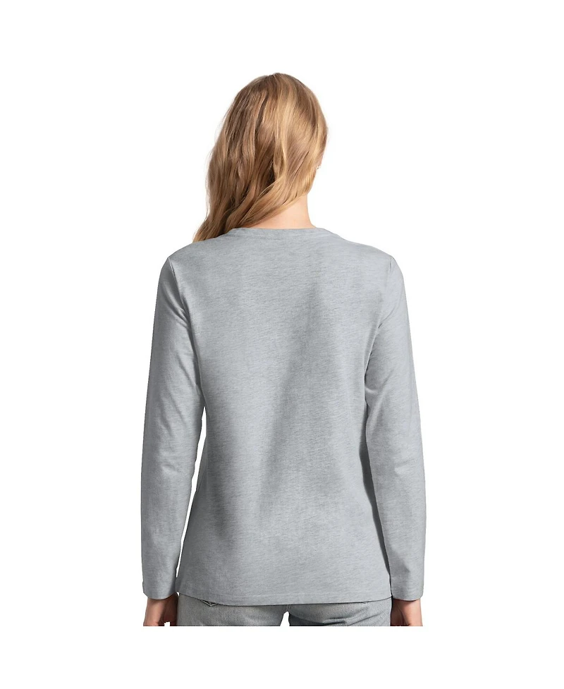 G-iii 4Her by Carl Banks Women's Orange/Heather Gray Baltimore Orioles Short-Sleeve and Long-Sleeve T-Shirt Combo Pack