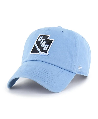 '47 Brand Men's Light Blue Utah Mammoth Alternate Logo Clean Up Adjustable Hat
