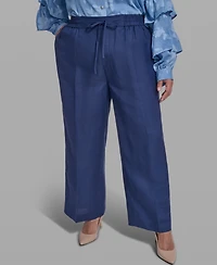 Karl Lagerfeld Paris Plus Mid-Rise Pull-On Pants