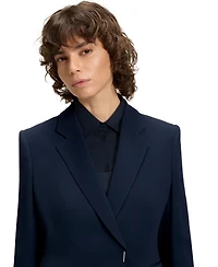 Boss by Hugo Women's Press-Stud Closure Slim-Fit Blazer