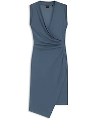 Boss by Hugo Women's Gathered Detail Wrap-Front Dress