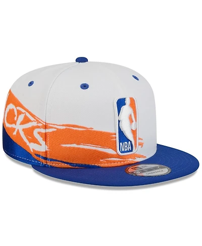 New Era Men's White/Blue New York Knicks 2026 Nba All-Star Game Brushstroke 9FIFTY Snapback Hat