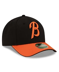 New Era Men's Black/Orange Baltimore Orioles Player Replica 9FORTY Adjustable Hat