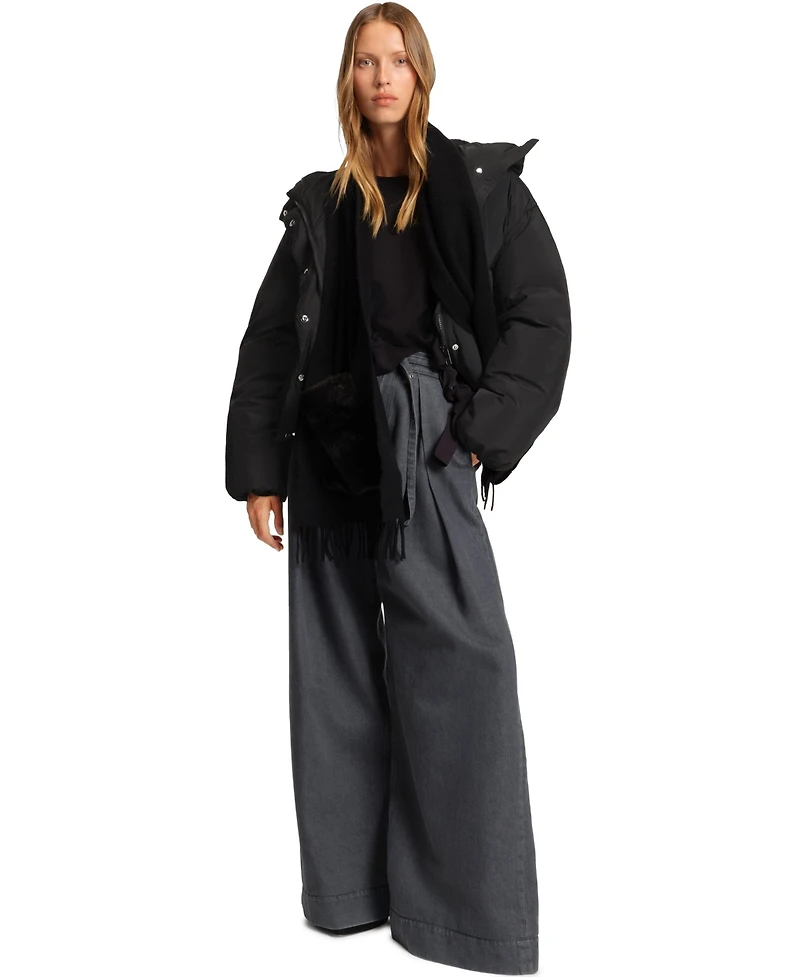 Boss by Hugo Women's Crinkle Fabric Regular-Fit Jacket