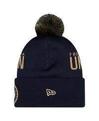 New Era Men's Black Philadelphia Union 2026 Jersey Hook Cuffed with Pom Knit Hat