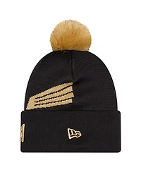 New Era Men's Black Lafc 2026 Jersey Hook Cuffed with Pom Knit Hat