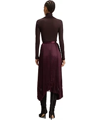 Boss by Hugo Boss Women's Satin Plisse Pleats Skirt