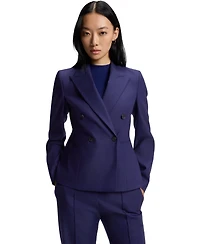 Boss by Hugo Women's Virgin-Wool Twill Slim-Fit Blazer