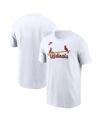 Nike Men's White St. Louis Cardinals Cooperstown Collection Wordmark T-Shirt