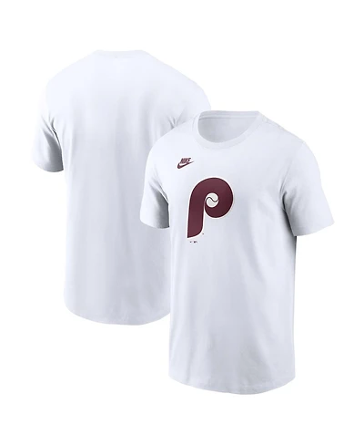 Nike Men's White Philadelphia Phillies Cooperstown Collection Logo T-Shirt