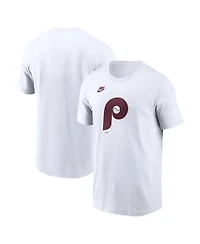 Nike Men's White Philadelphia Phillies Cooperstown Collection Logo T-Shirt