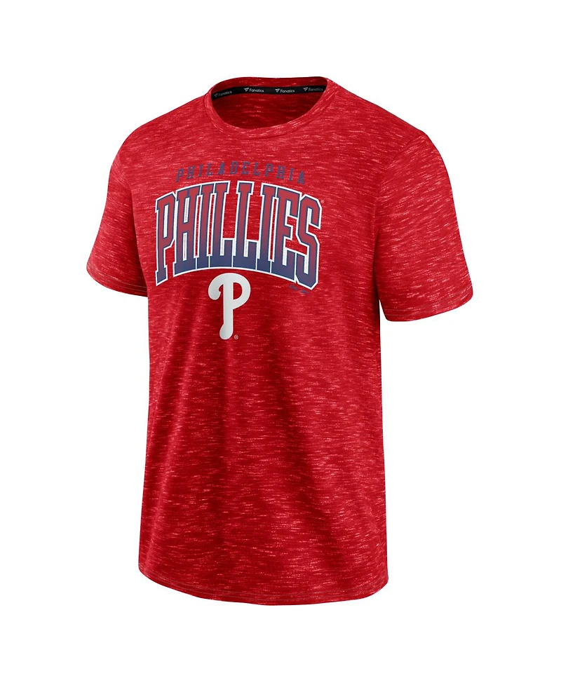 Fanatics Men's Red Philadelphia Phillies Leadoff T-Shirt