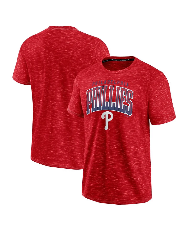 Fanatics Men's Red Philadelphia Phillies Leadoff T-Shirt