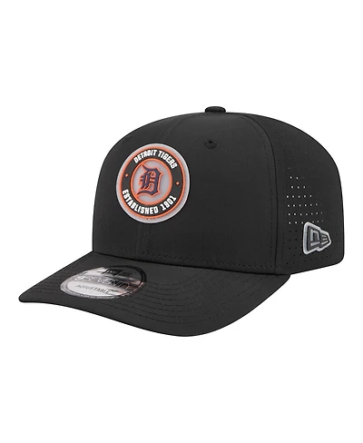 New Era Men's Black Detroit Tigers Circle 9SEVENTY Adjustable Hat