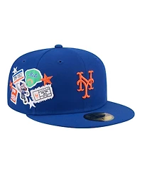 New Era Men's Royal York Mets City Patch 59FIFTY Fitted Hat