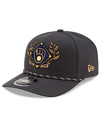 New Era Men's Charcoal Milwaukee Brewers 2025 National League Division Series Champions 9SEVENTY Adjustable Hat