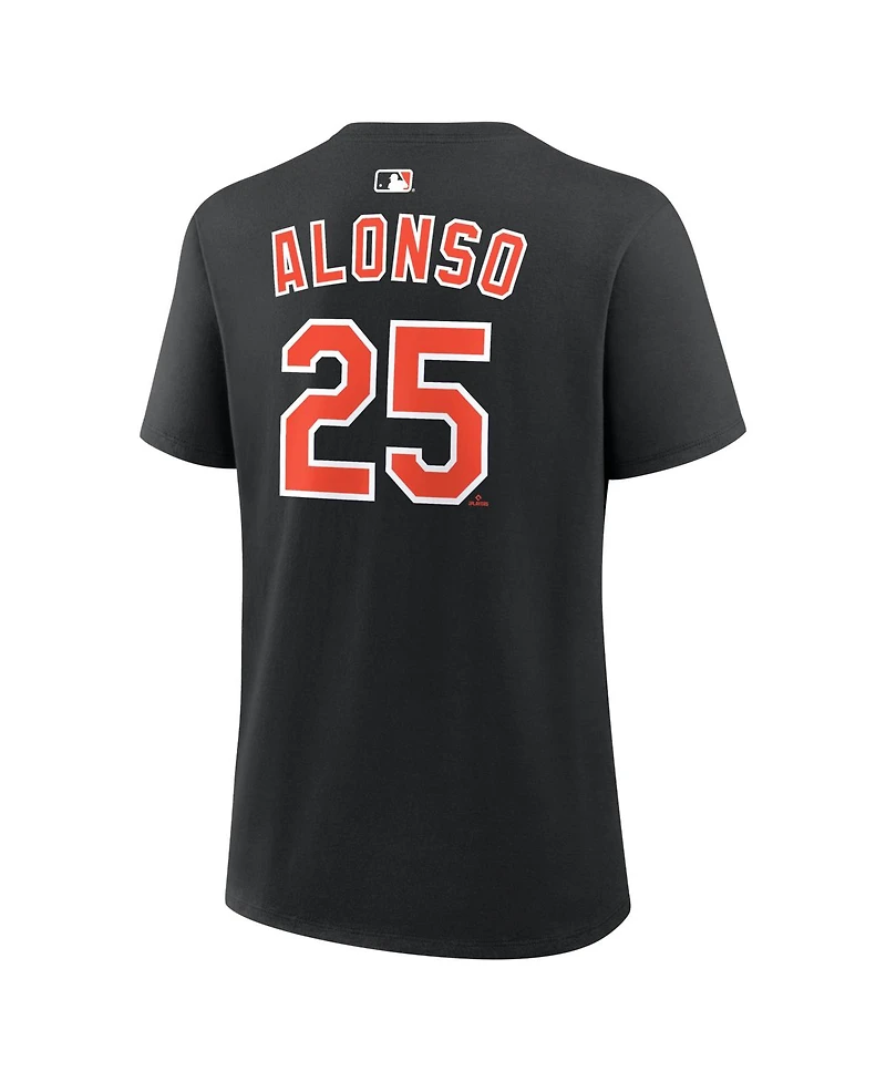 Nike Women's Pete Alonso Black Baltimore Orioles Name Number T-Shirt