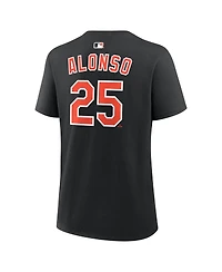Nike Women's Pete Alonso Black Baltimore Orioles Name Number T-Shirt