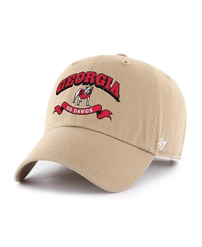 '47 Brand Men's Khaki Georgia Bulldogs Region Clean Up Adjustable Hat