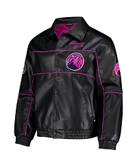 The Wild Collective Men's and Women's Black Minnesota Timberwolves City Edition Full-Snap Jacket