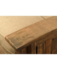 Kodiak Washington Frame-Rustic Walnut Finish-Oregon Trail Saddle Mattress