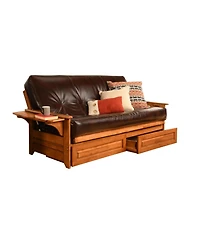 Kodiak Phoenix Frame-Barbados Finish-Oregon Trail Java Mattress-Storage Drawers