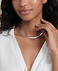 Ettika Brooklyn Flat Herringbone Chain Necklace