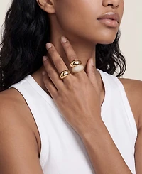 Ettika Timeless Glamour 18k Gold Plated Ring Set