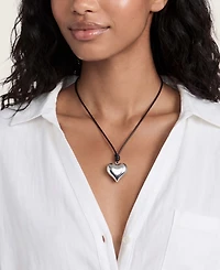 Ettika Heart Pendant Adjustable Cord Necklace