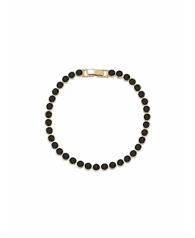 Ettika Crystal Chain 18k Gold Plated Tennis Bracelet