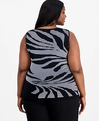 Anne Klein Plus Sweater Tank Top