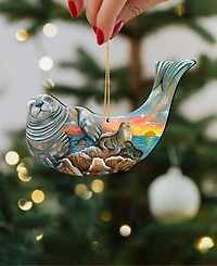 Designocracy Seal Holiday Ornaments, Set of 2