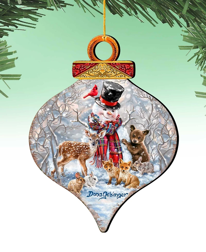 Designocracy Forest Friends Holiday Ornaments, Set of 2