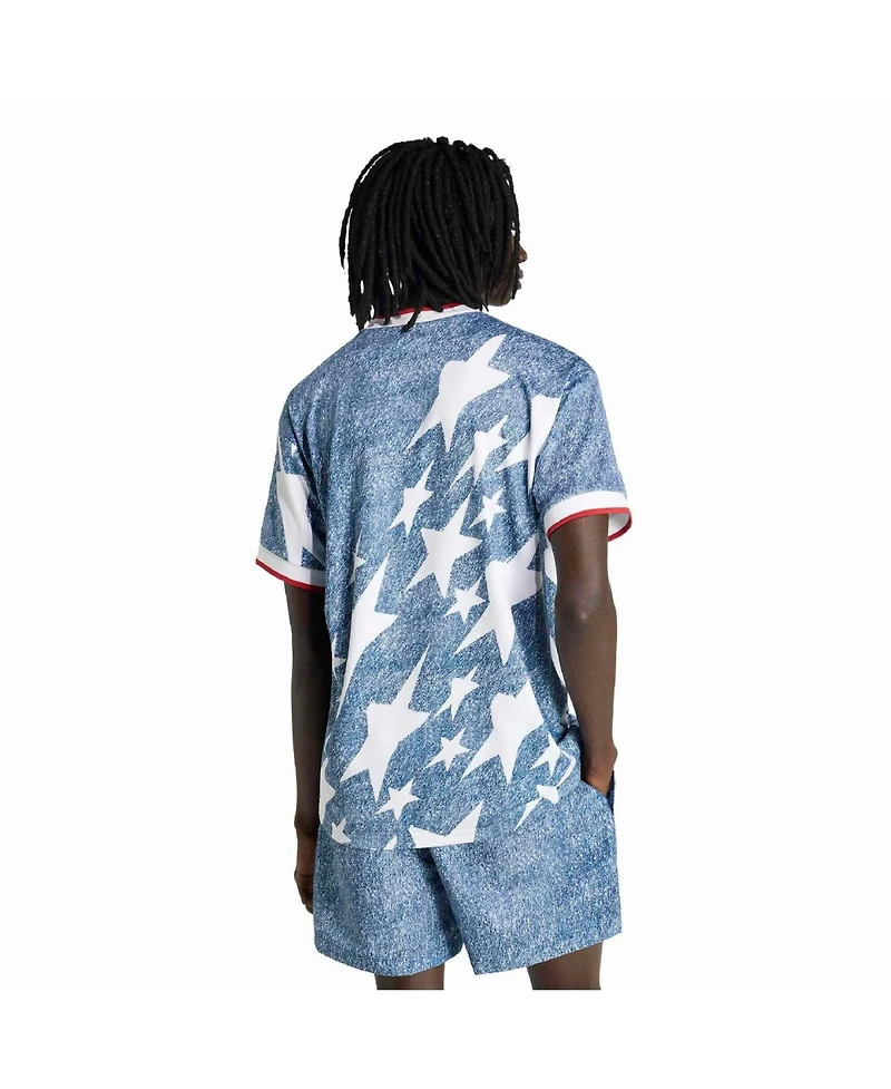 Adidas Men's Blue Usa Soccer 1994 Denim Graphic Fashion Jersey