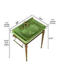 Sillysis 28" Bathroom Console Sink with Ceramic Vanity, Wall Mounted Basin & Stainless Steel Legs