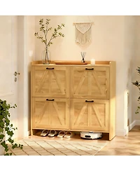 Rainsken Modern Farmhouse Shoe Cabinet