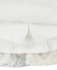 abercrombie kids Girls' Flower Fleece Crewneck Sweatshirt and Skort, 2-Piece Set