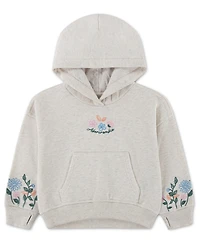 abercrombie kids Girls' Essentials Embroidered Pullover Hoodie