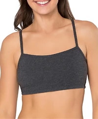 Fruit of the Loom Women's Spaghetti Strap Cotton Sports Bra, 6 Pack
